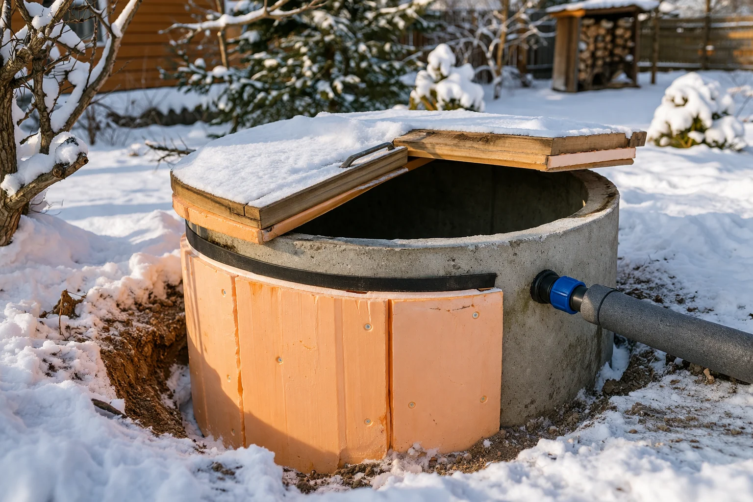 Как утеплить колодец из бетонных колец