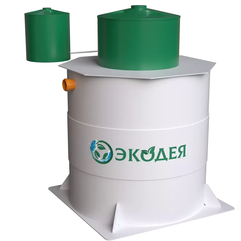 Экодея 8 — для 8 пользователей — производительность 1,6 м³/сутки — корпус Полипропилен — септик или станция ЛОС