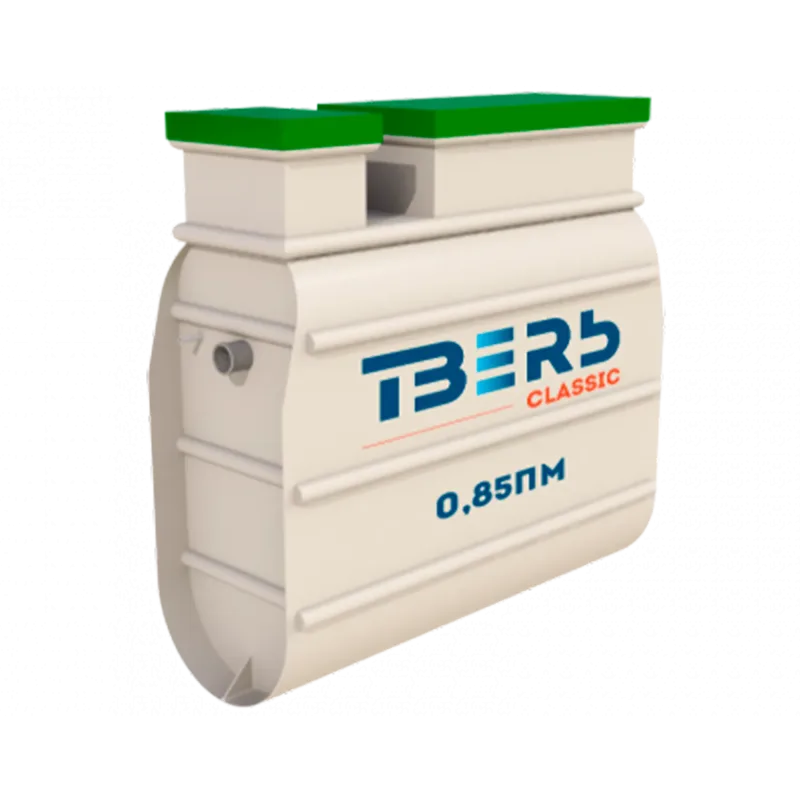 Тверь — Септик Тверь Классик 0,8ПМ — для 5 пользователей — производительность 0,8 м³/сутки — корпус Полипропилен — септик или станция ЛОС