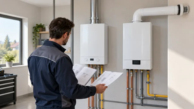 Специалист сравнивает атмосферный и турбированный настенные газовые котлы