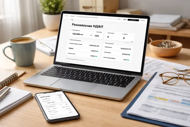 Калькулятор НДФЛ онлайн