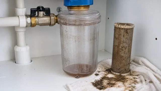 Как промыть фильтр грубой очистки после отключения воды и мутной подачи