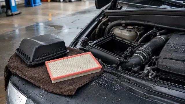 Как проверить воздушный фильтр автомобиля после глубокой лужи