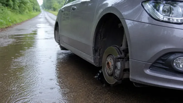 Почему автомобиль тянет в сторону после лужи и что проверить