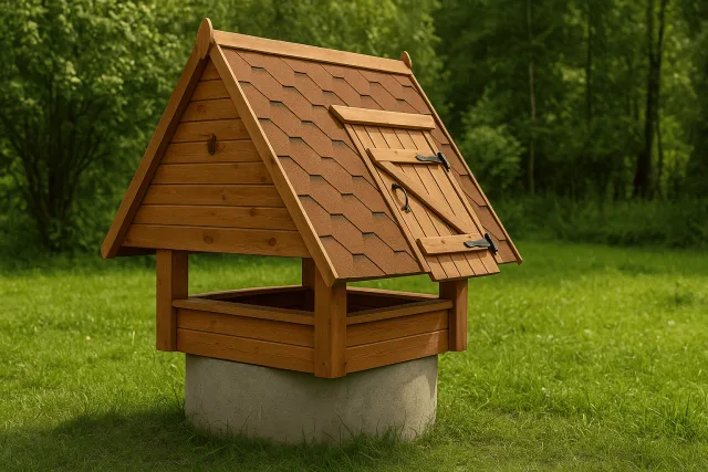 Домик для колодца своими руками: чертежи, размеры и инструкция поэтапно