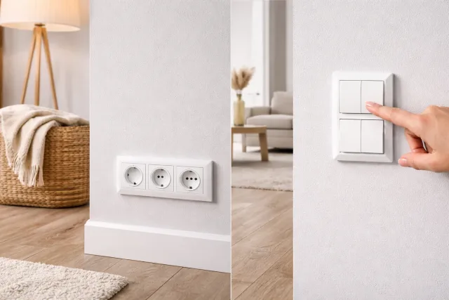 На какой высоте устанавливать розетки